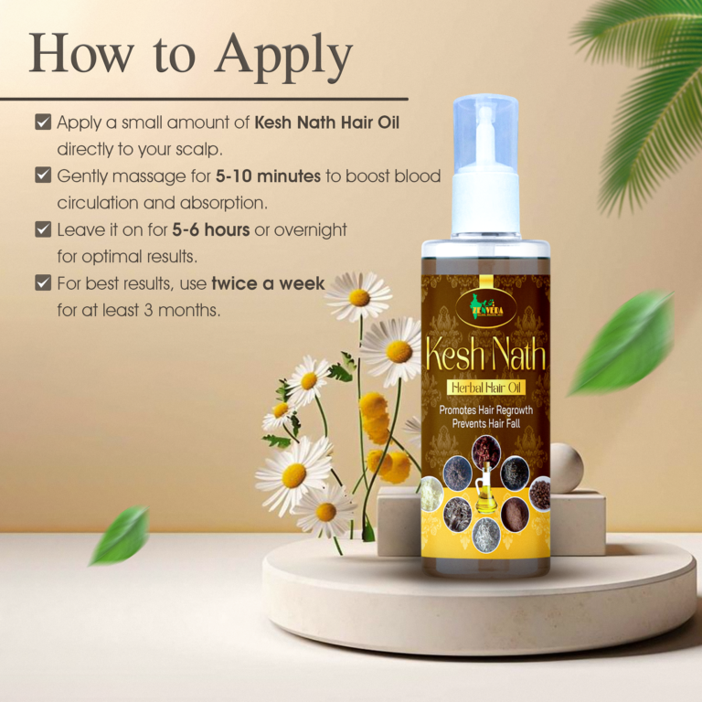 Zen Veda Kesh Nath Hair Oil how to apply