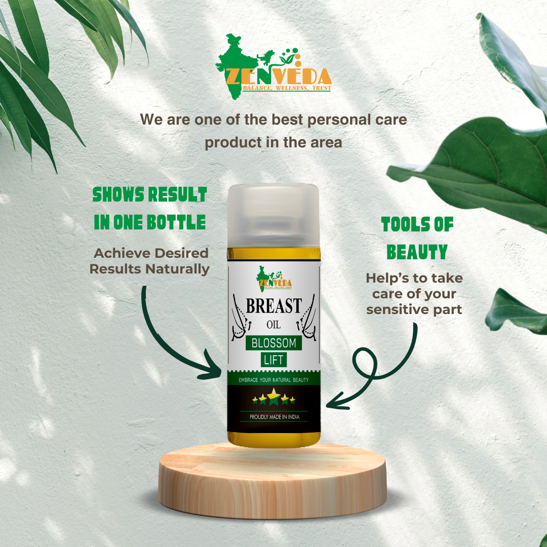 Zen veda blossom lift breast massage oil