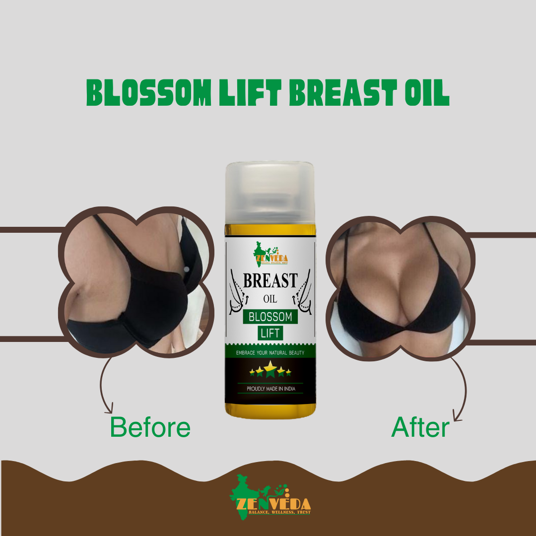Zen veda blossom lift breast massage oil before and after results