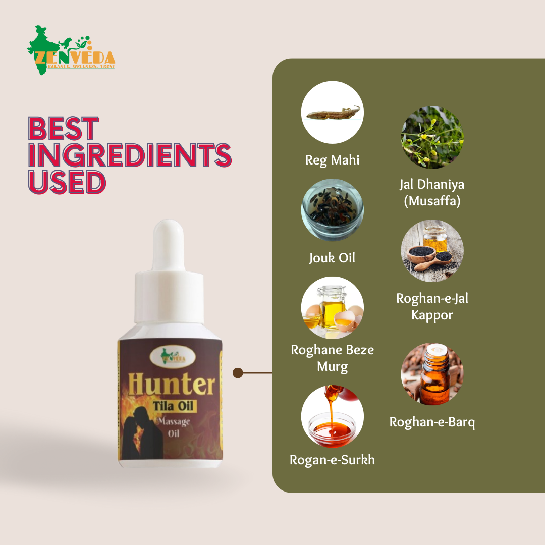 zen veda hunter tila oil ingredients