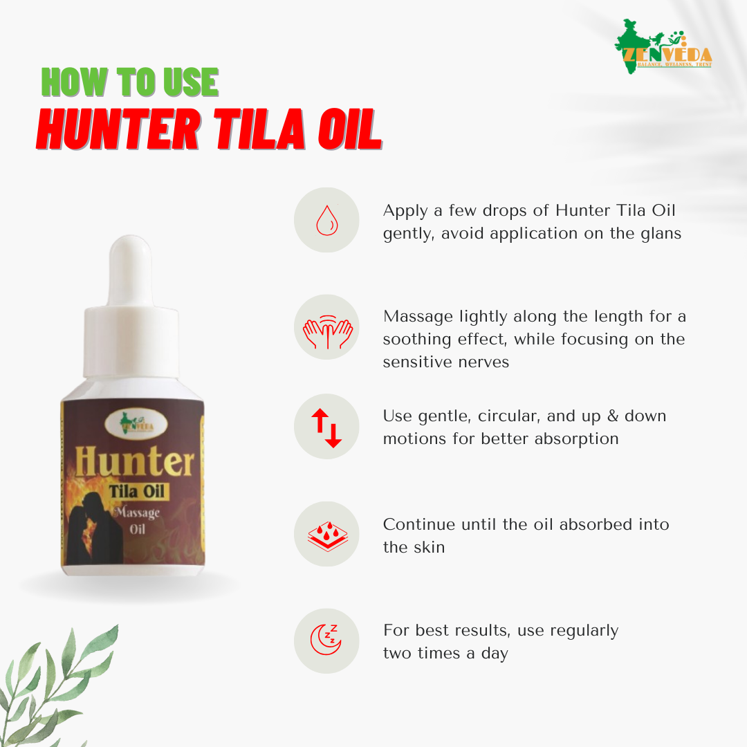 zen veda hunter tila oil how to use