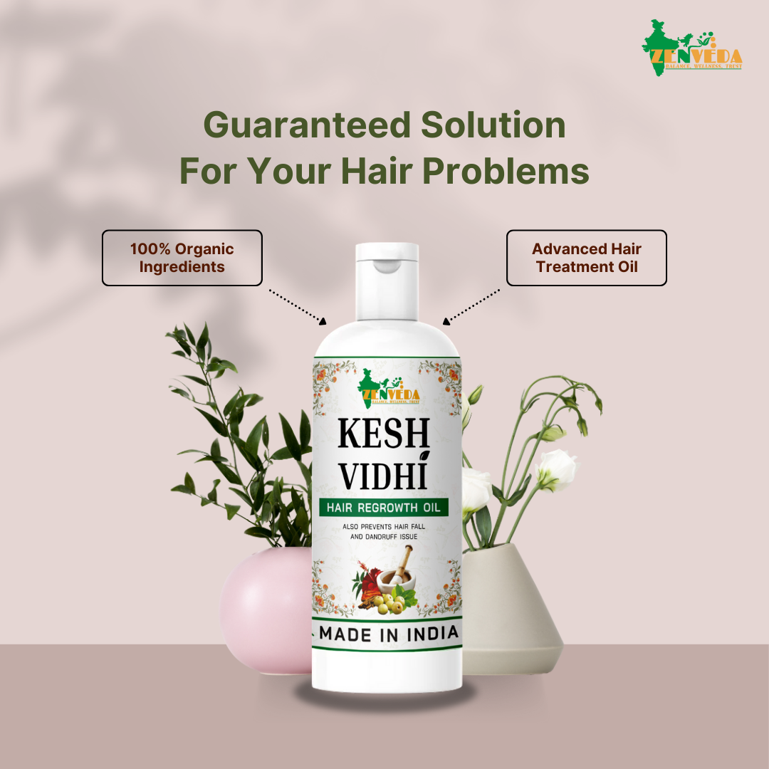 zen veda kesh vidhi regrowth hair oil