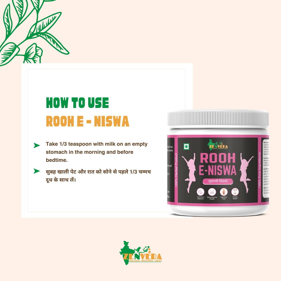 zen veda rooh e niswa how to use